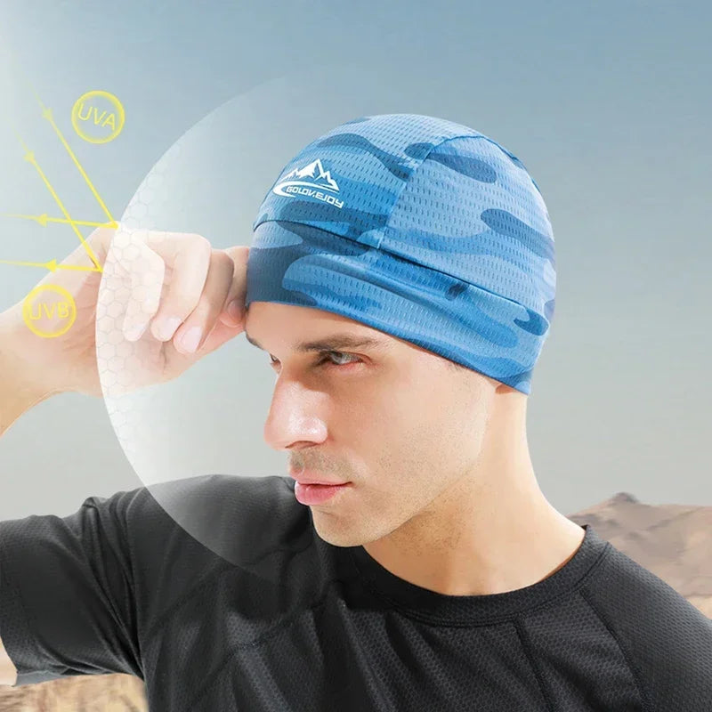 Quick-Dry Cycling Cap: Anti-UV Helmet Liner for Men & Women