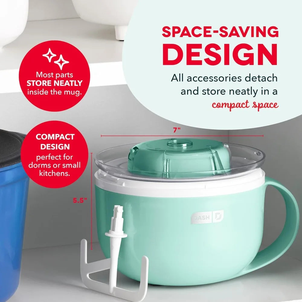 Single Serve Ice Cream Maker for Gelato Yogurt Sorbet Dessert