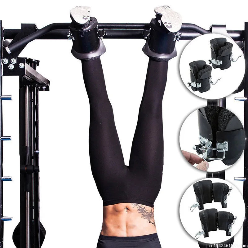 Anti-Gravity Inversion Boots Therapy Hang Spine Ab Chin Up For Gym Body Fitness Building Handstand Machine Upside Down Assisted