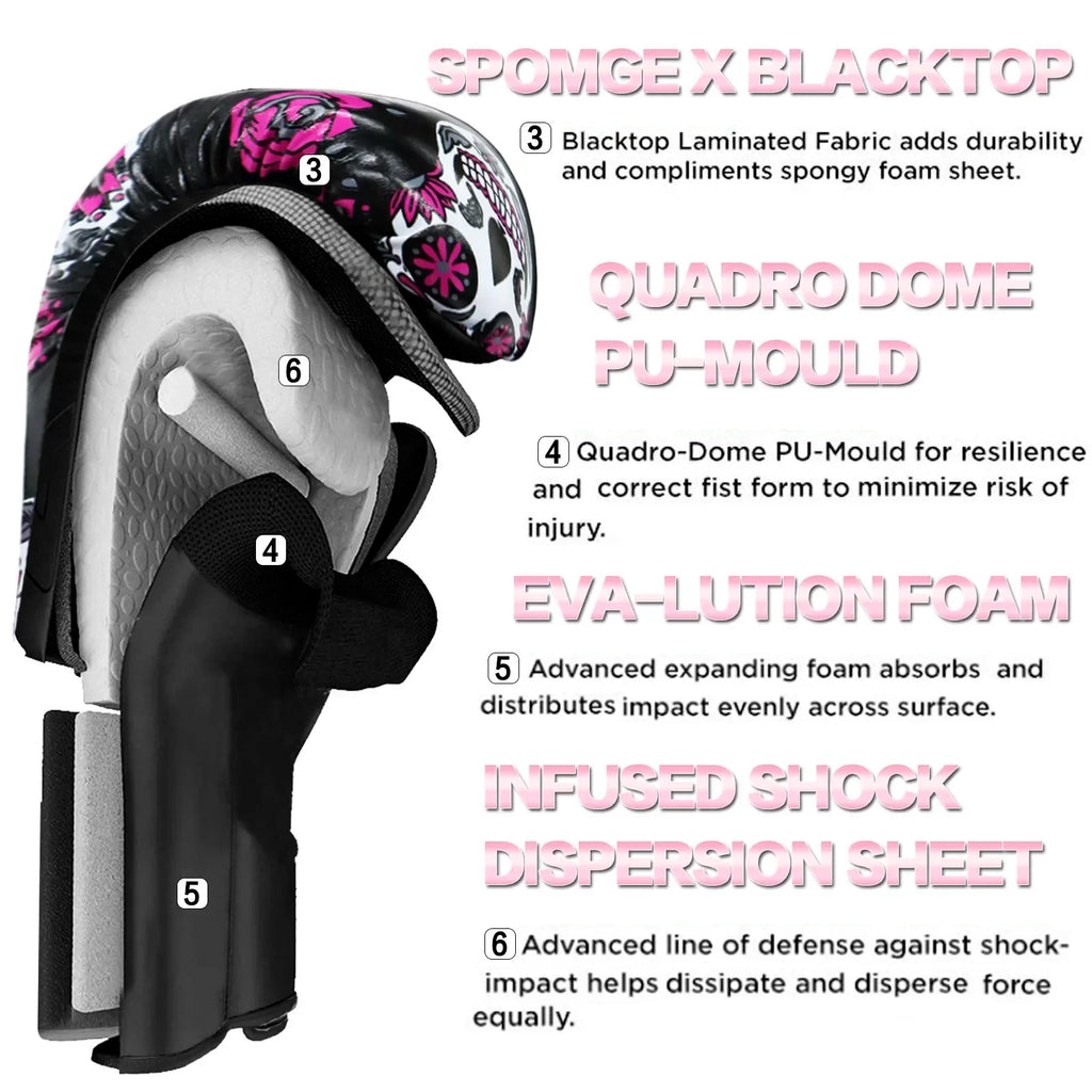 Women’s Leather Kickboxing Protective Training Gloves