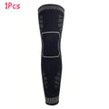1 Pcs Compression Leg & Knee Braces with Non-Slip, Extended Full-Length Knee Sleeves for Running, Basketball, Cycling