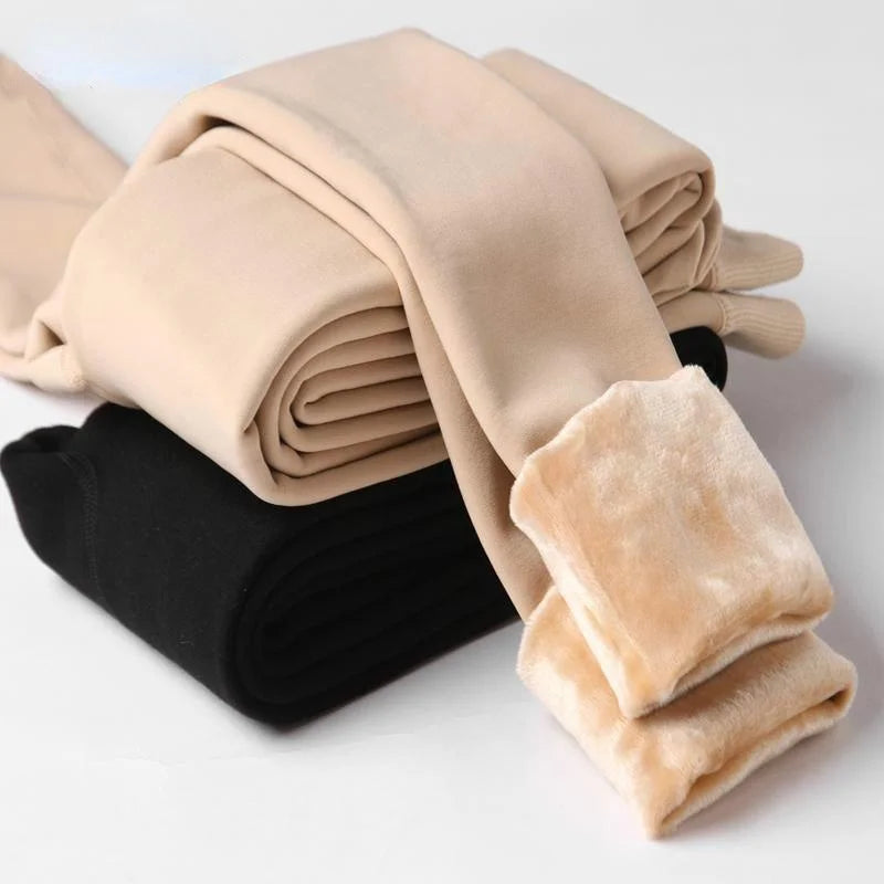Women Winter Leggings – High Waist Warm Velvet Stretch Pants