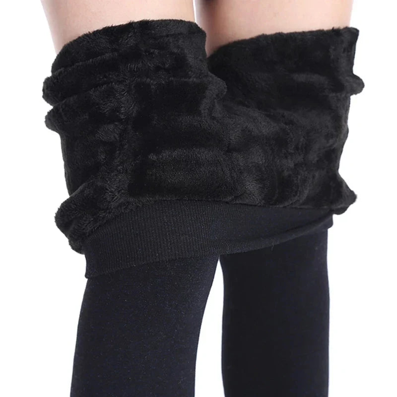 Women Winter Leggings – High Waist Warm Velvet Stretch Pants
