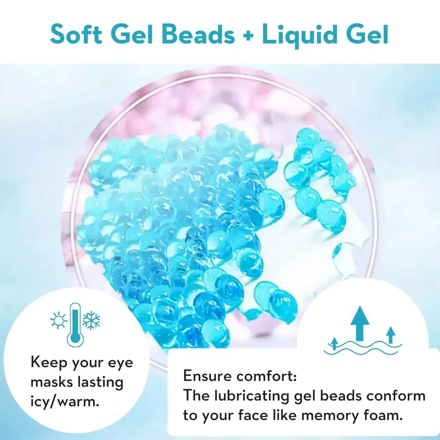 Cooling Eye Mask – PVC Hot & Cold Gel Beads Compress