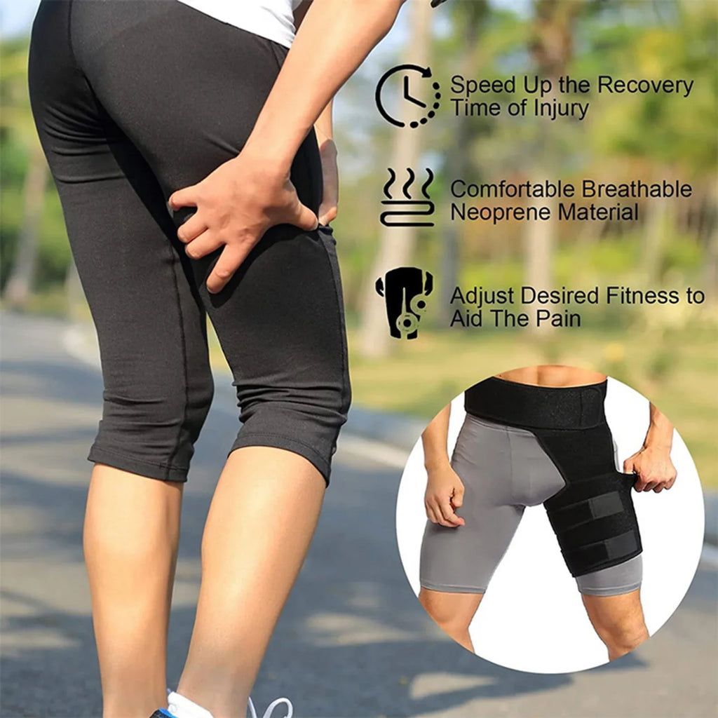 1 PCS Sciatica Nerve Pain Relief Thigh Compression Brace For Hip Joints Arthritis Groin Wrap  Protector Belt Legwarmers New