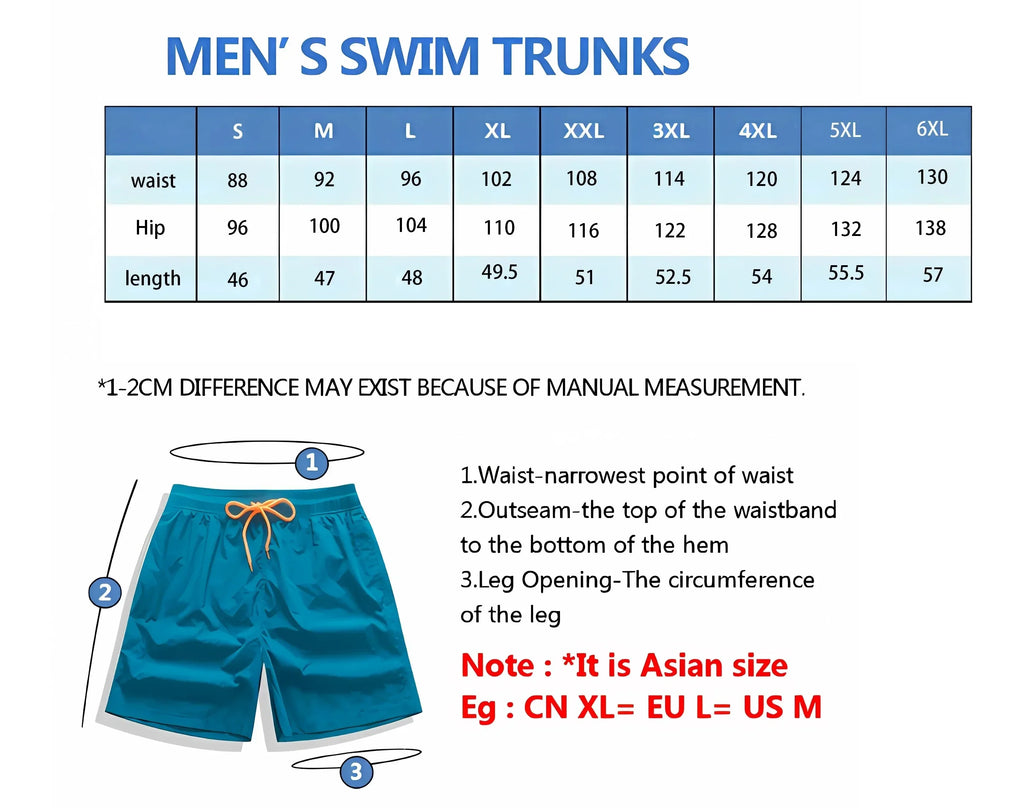 Men's Swim Trunks Retro 3D Beast Print Beach Shorts Quick Dry Outdoor Leisure Sports Shorts Swimwear Fashion Men's Shorts