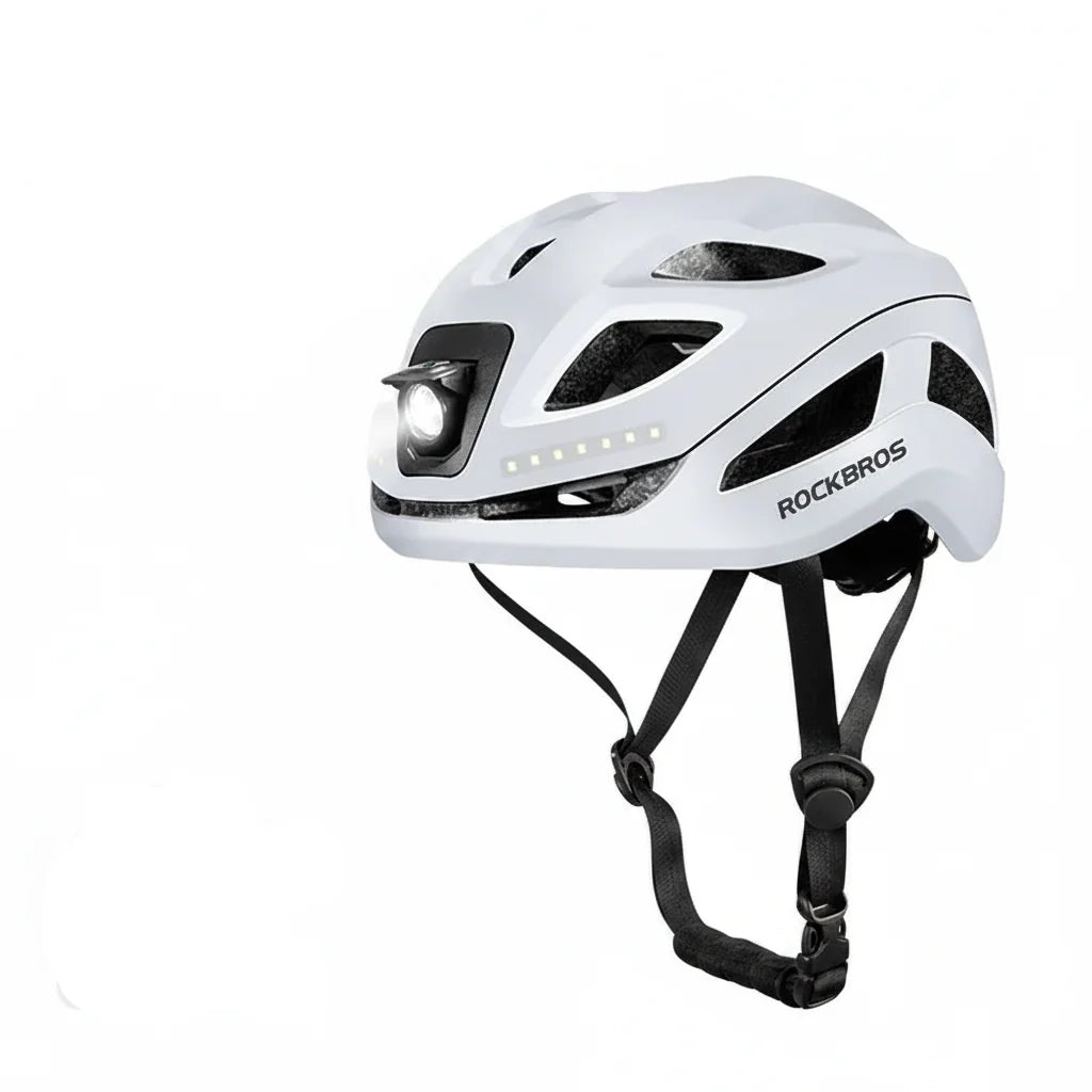Adjustable Cycling Helmet with Rechargeable Type-C Safety Light - Front and Back