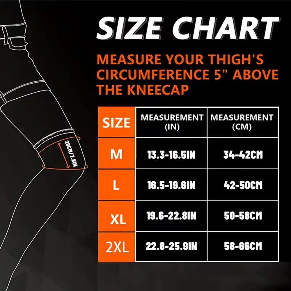 1 Pcs Compression Leg & Knee Braces with Non-Slip, Extended Full-Length Knee Sleeves for Running, Basketball, Cycling