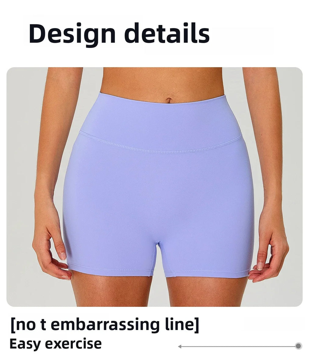 Sports Short Women Yoga Legging Shorts Squat Proof High Waist Fitness Tight Running Short Quick Drying Cycling Workout Gym Short