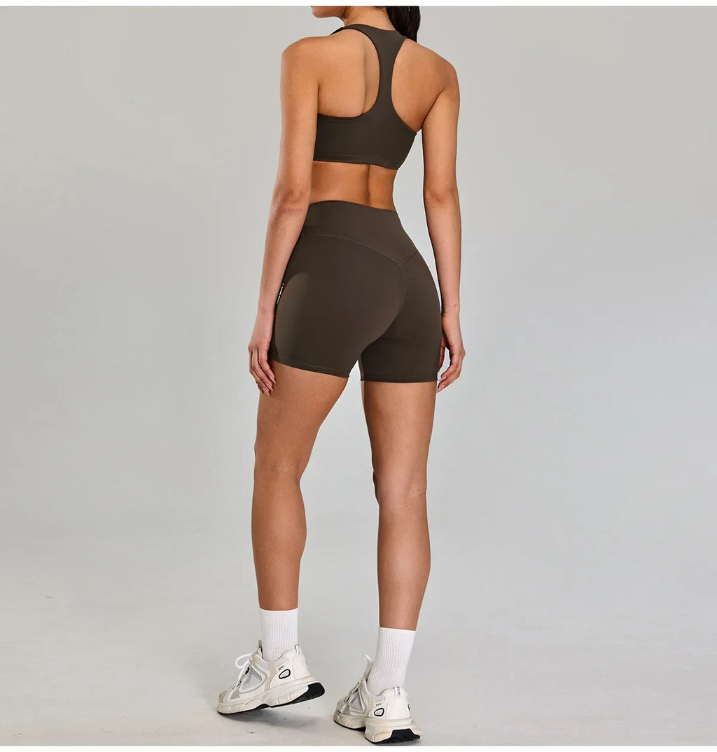 Sports Short Women Yoga Legging Shorts Squat Proof High Waist Fitness Tight Running Short Quick Drying Cycling Workout Gym Short