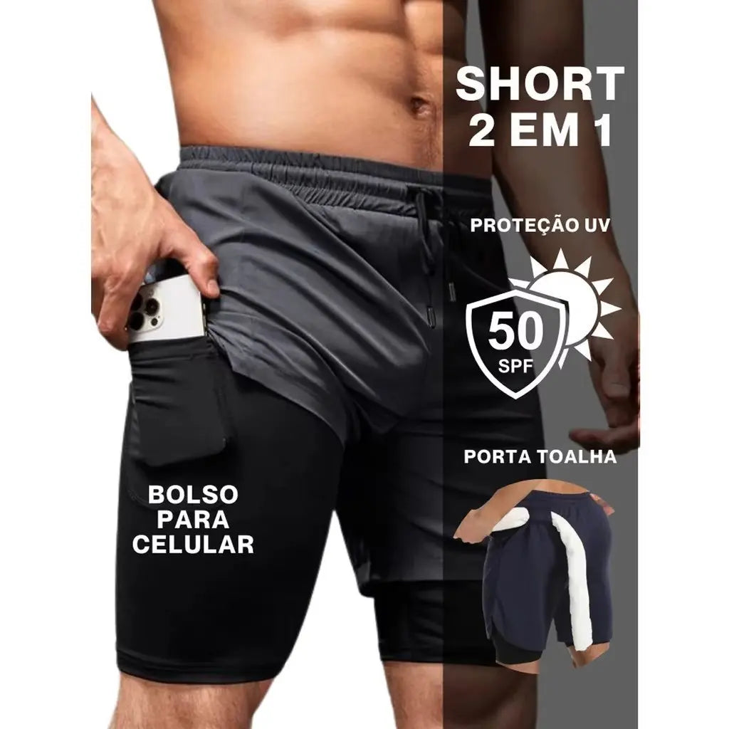 New Fashion Demon Slayer Kimetsu No Yaiba Anime Men Gym Shorts Summer Loose Sportswear Double-layer Fitness Pants Streetwear Y2k