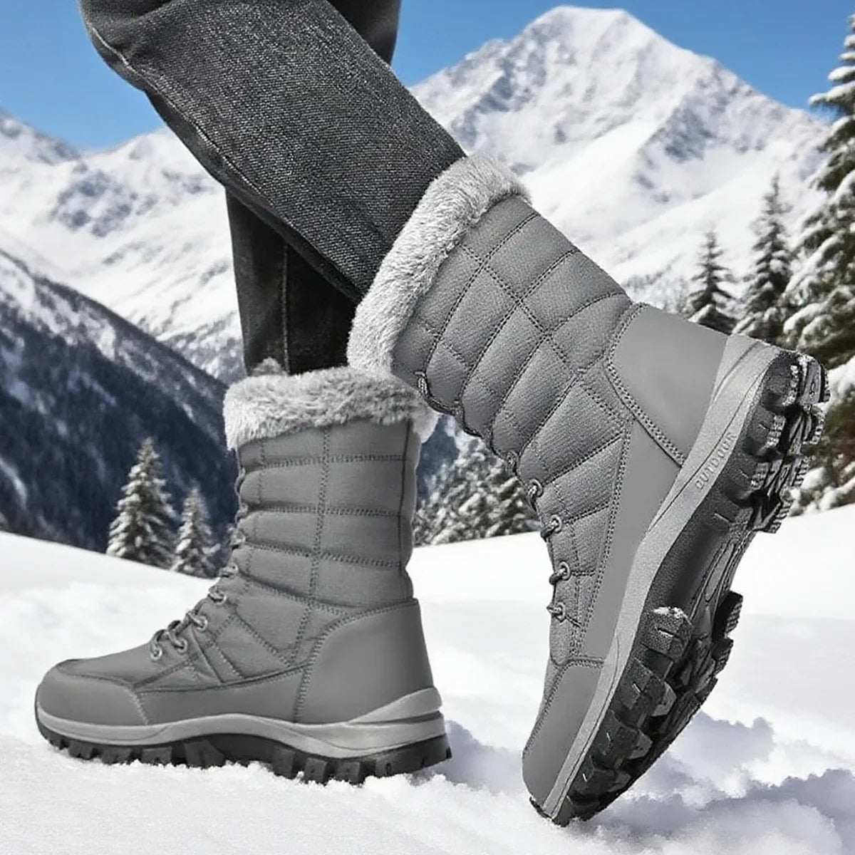 Men's Winter Snow Boots – Waterproof, Warm Outdoor