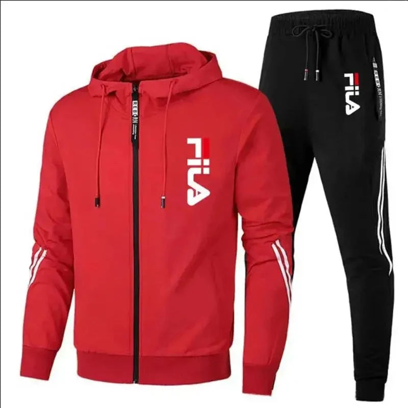 Men's Outdoor Jogging Set: Spring/Fall Tracksuit & Fitness