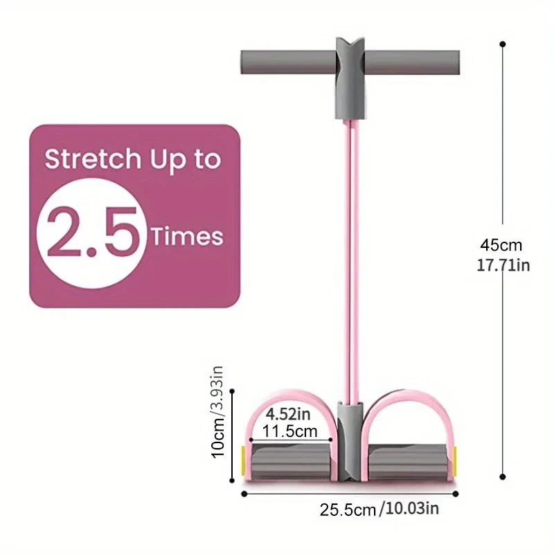 Adjustable Resistance Foot Pedal Resistance Band Home Gym Equipment for Waist Leg Arm Full Body Training