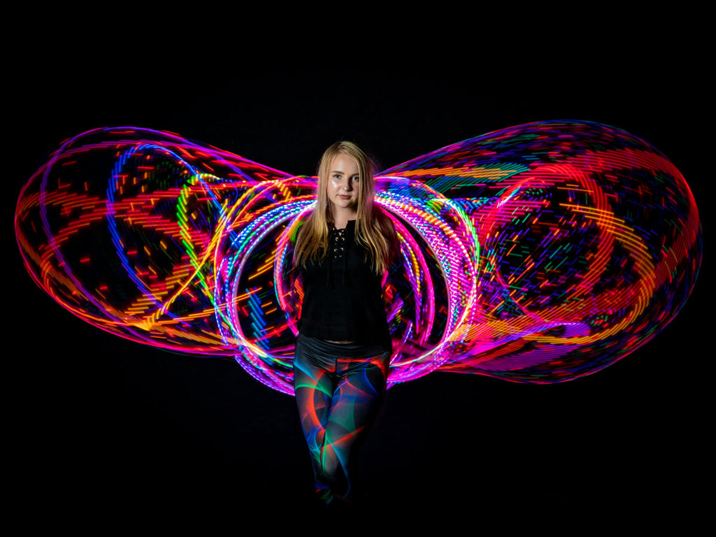 Hoops - Ready to Ship Atomic V LED Hula Hoops