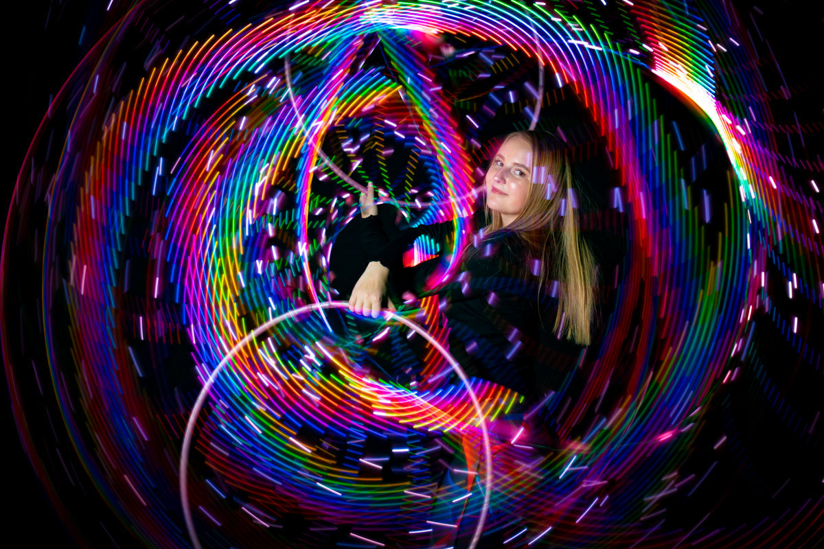 Hoops - Ready to Ship Atomic V LED Hula Hoops