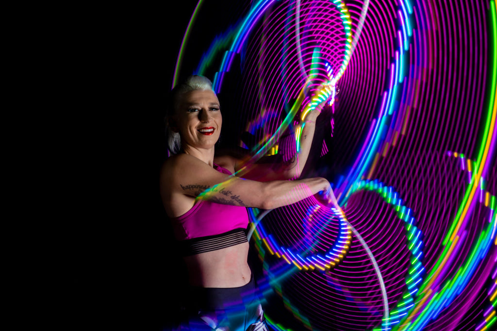 Hoops - Ready to Ship Atomic V LED Hula Hoops