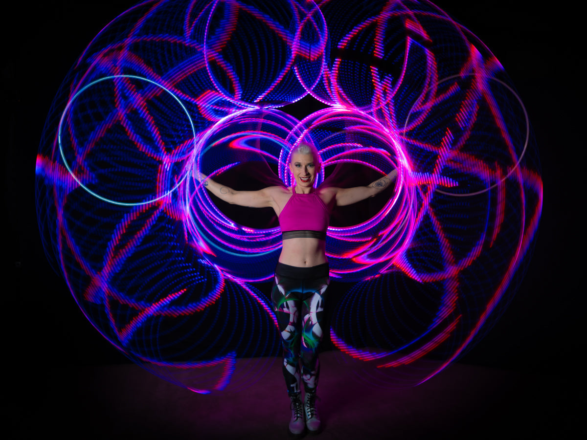 Hoops - Ready to Ship Atomic V LED Hula Hoops