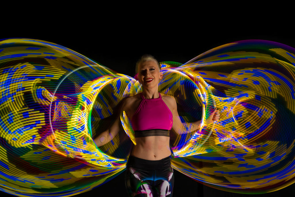 Hoops - Ready to Ship Atomic V LED Hula Hoops