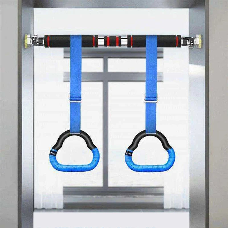 Gymnastics Rings For Kids Home Exercise Adjustable Strap Strength Training Fitness GYM Equipment Swing Sensory Sports Fun