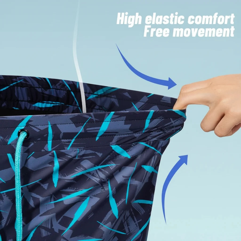 Men’s 2-in-1 Swim Trunks Compression Liner & Quick Dry