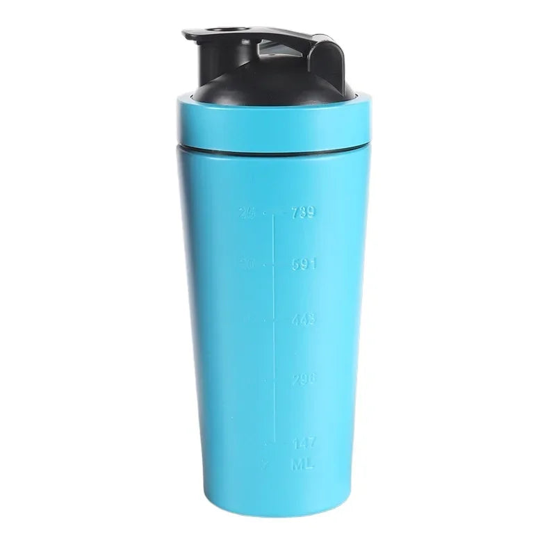 Stainless Steel Sports Shaker Bottle, Leakproof & Durable