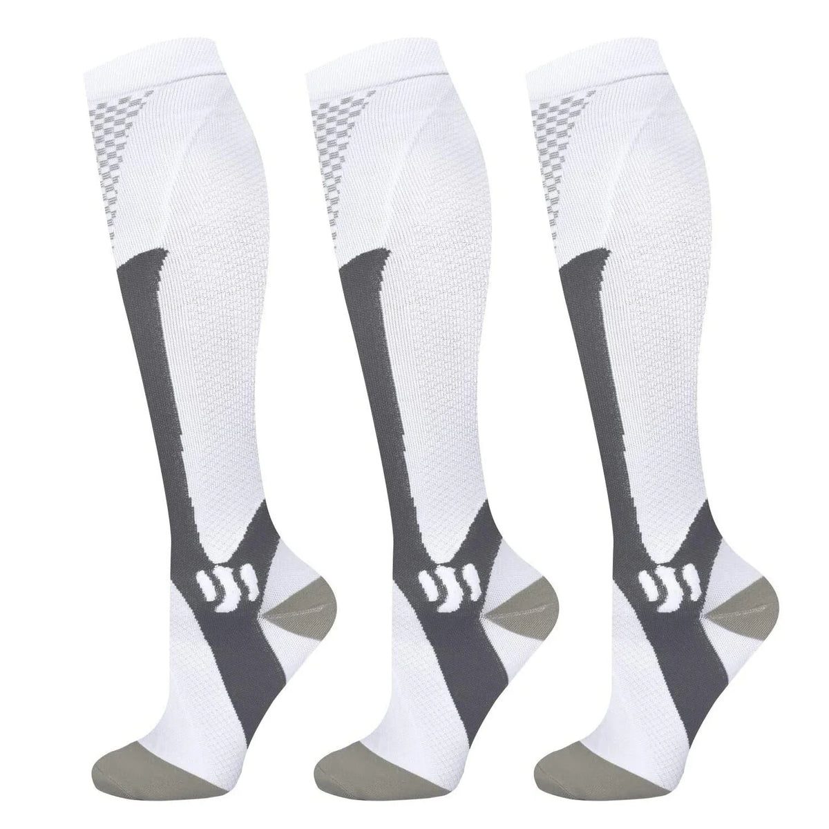 6Pairs Compression Socks 20-30mmHg High Stockings Men & Women Sports Marathon Cycling Football Varicose Veins EU35-45