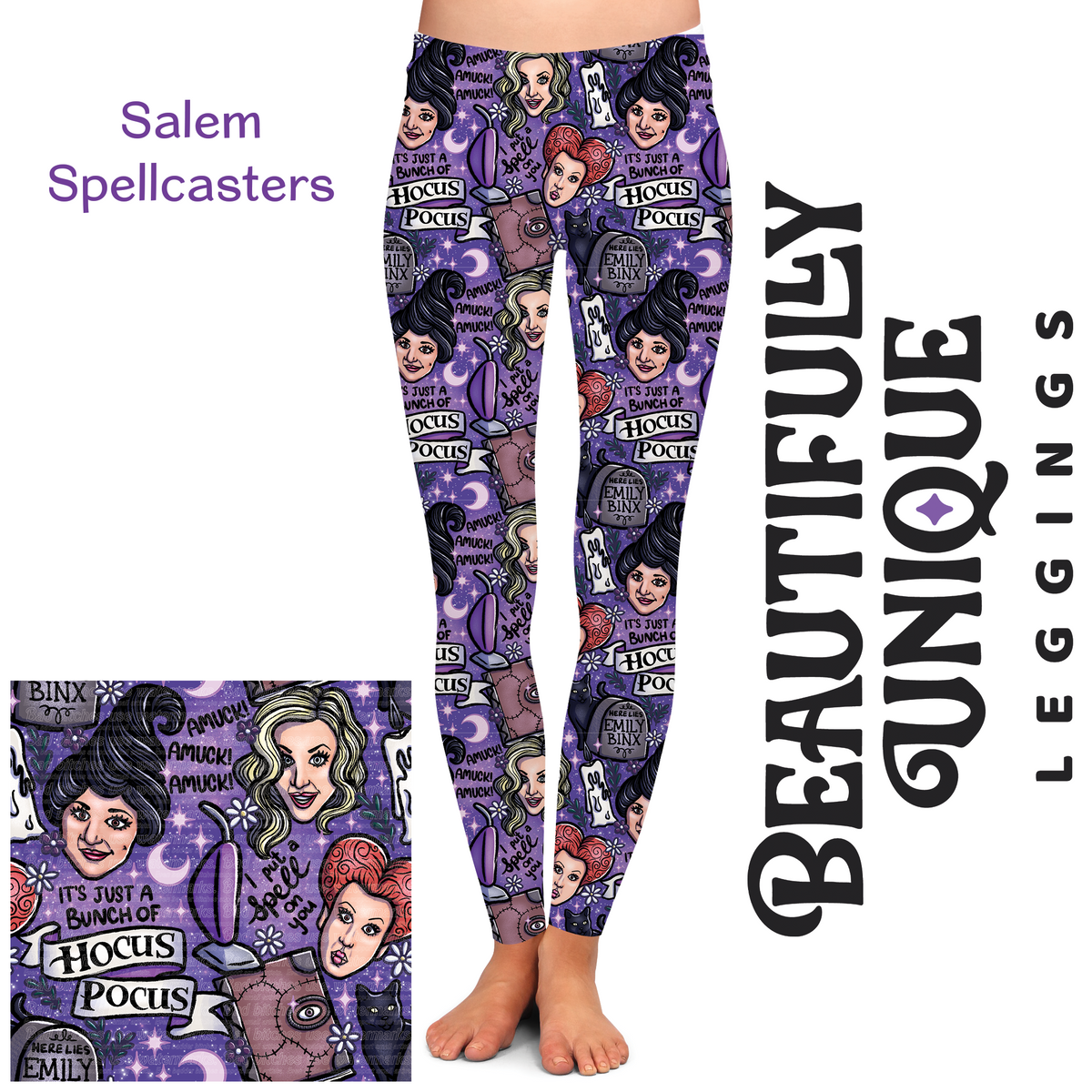 Salem Spellcasters Semi-Exclusive Leggings - High-quality Handcrafted Vibrant