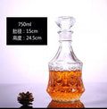 Novelty Design Multi Styles Barware Wine Glass Bottle 250-1000ml Lead-free Glass Whiskey Decanters for Liquor Scotch Bourbon