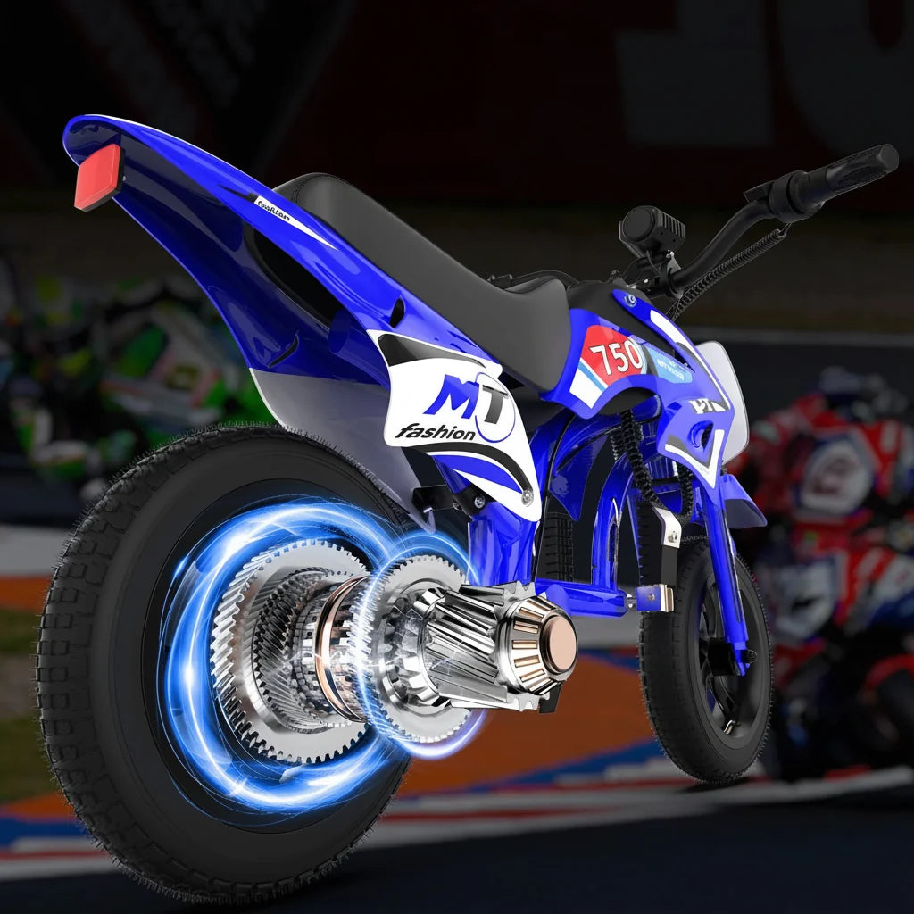 Kids' Electric Motorcycle: 10 MPH, 7-Mile Range & Speed Modes