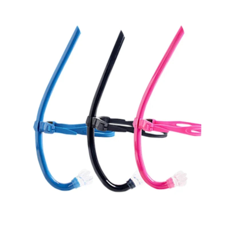 Swim Training Snorkel Center-Mount Front Comfortable Mounted Silicone Mouthpiece Junior Swimmers Equipment For Adult Youth Kid