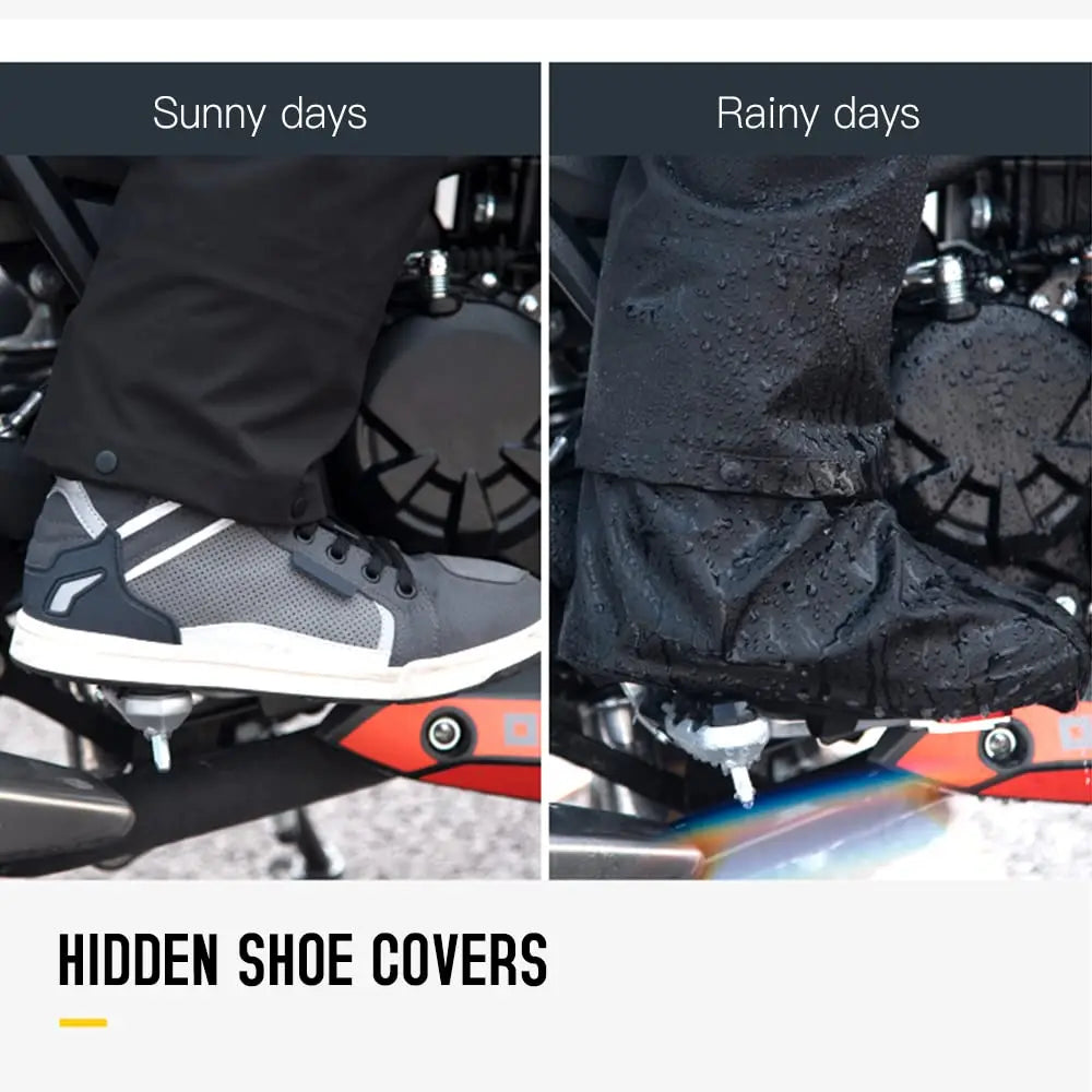 Motorcycle Raincoat Suits Men Waterproof Rain Gear Rain Jacket Reflective Work Rain Coats Lightweight Hiking Rainsuit