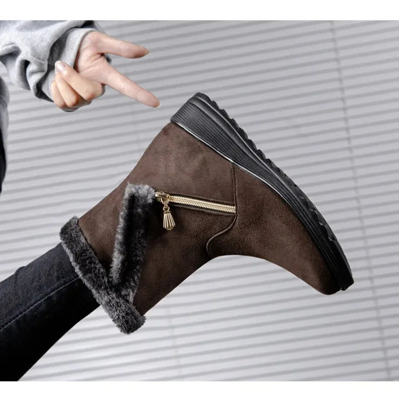 Women's Winter Fashion Boots – Stylish Ankle Snow Boots