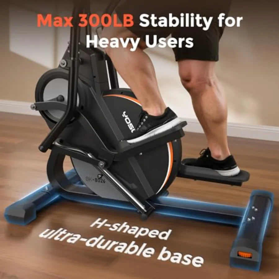 3-In-1 Elliptical Cardio Climber Stair Stepper For Home, Compact