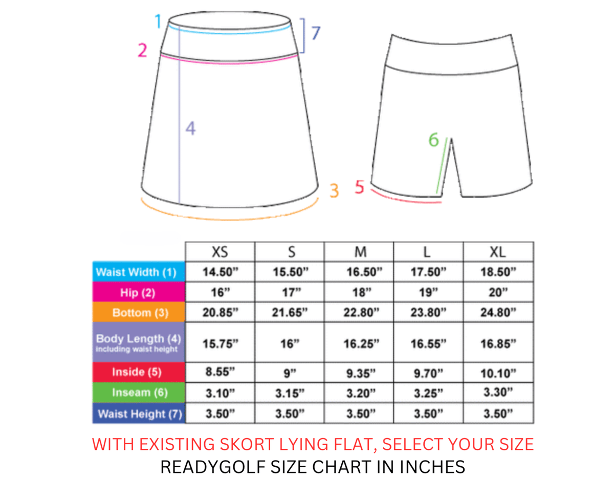 Paisley Love Ladies Active SKORT by ReadyGOLF