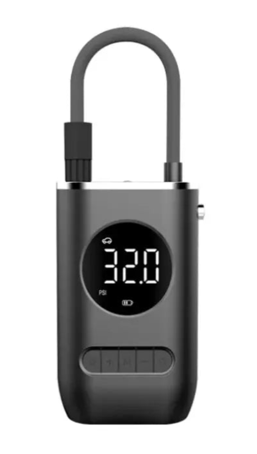 Portable Wireless Digital Tire Inflator – Multifunctional Electric Air Pump for Cars, Motorcycles, Bikes &amp; More (150 PSI | 2000mAh Dual Battery)
