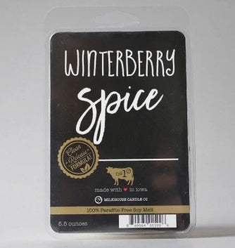 5.5 oz Wax Melts Christmas: Winterberry Spice