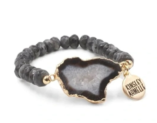 Kinsley Armelle Smoky Bracelet Agate Collection
