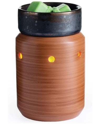 Midsize Illumination Fragrance Warmer- Pewter Walnut