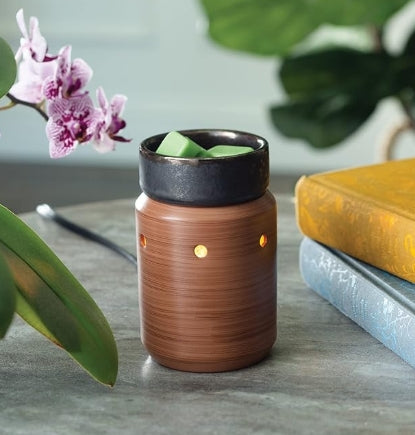 Midsize Illumination Fragrance Warmer- Pewter Walnut
