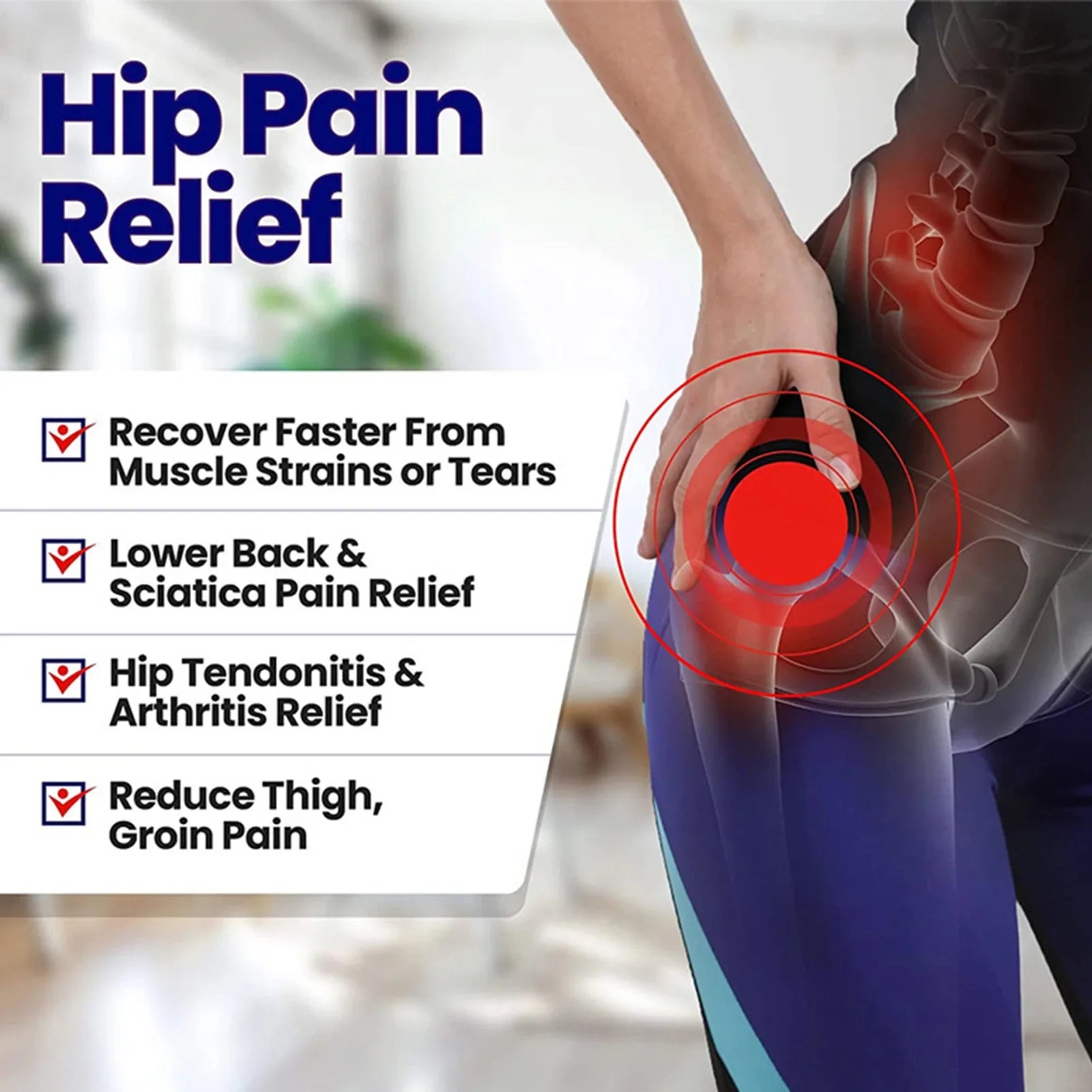1 PCS Sciatica Nerve Pain Relief Thigh Compression Brace For Hip Joints Arthritis Groin Wrap  Protector Belt Legwarmers New