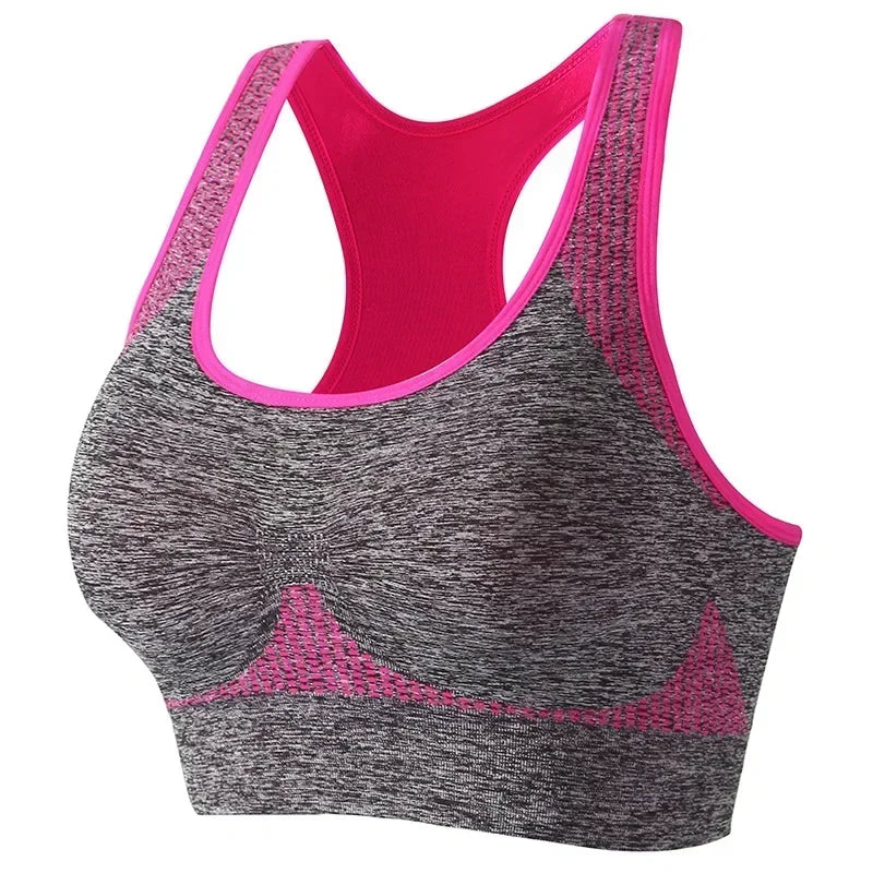 New Sports Bra Women Seamless Gym Jogging Crop Top Female Tops Yoga Fitness Shockproof Vest Sport Bras for Women Sutian Feminino