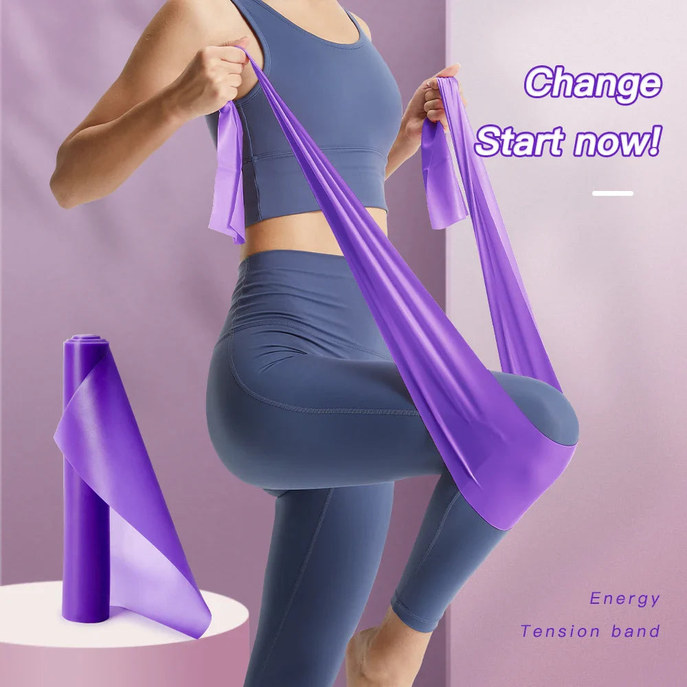 Resistance Band, Exercise Fitness Band, Training Elastic Exercise Fitness Rubber 150cm natural rubber Gym