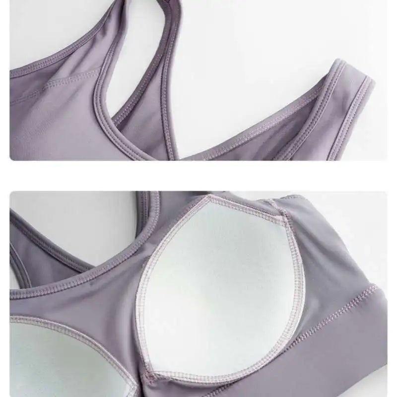 High Support Fitness Bra: Padded Gym & Running Top for Women