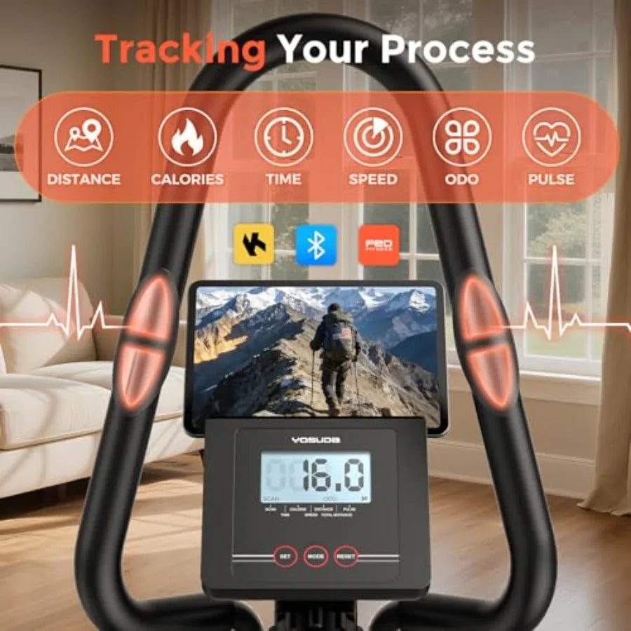 3-In-1 Elliptical Cardio Climber Stair Stepper For Home, Compact