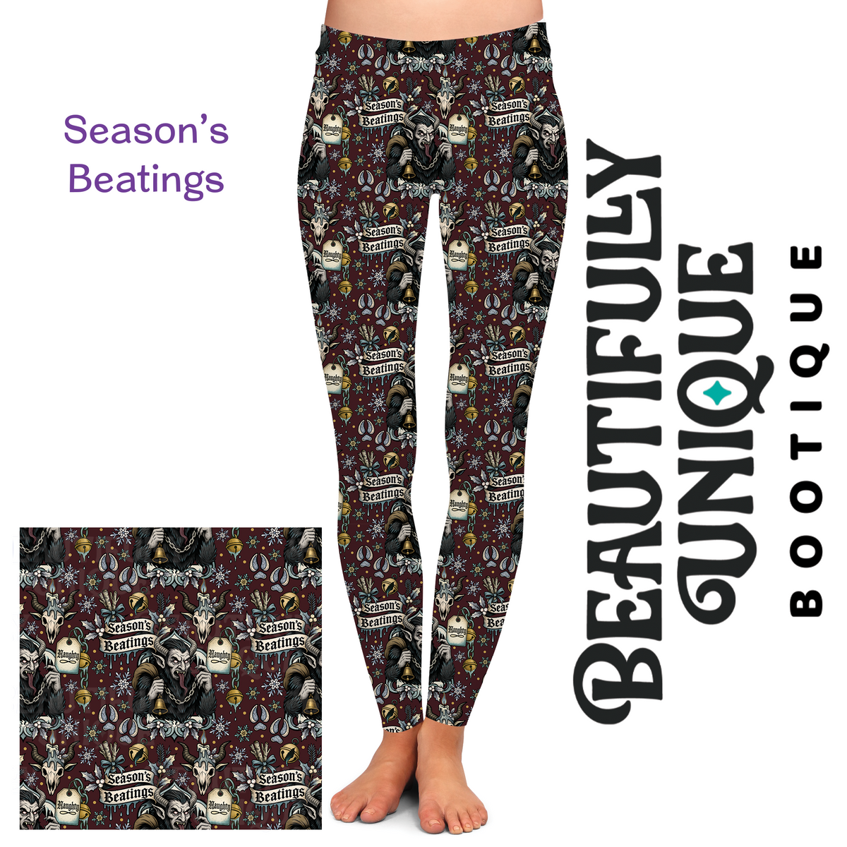 Season's Beatings Semi-Exclusive Leggings - High-quality Handcrafted Vibrant