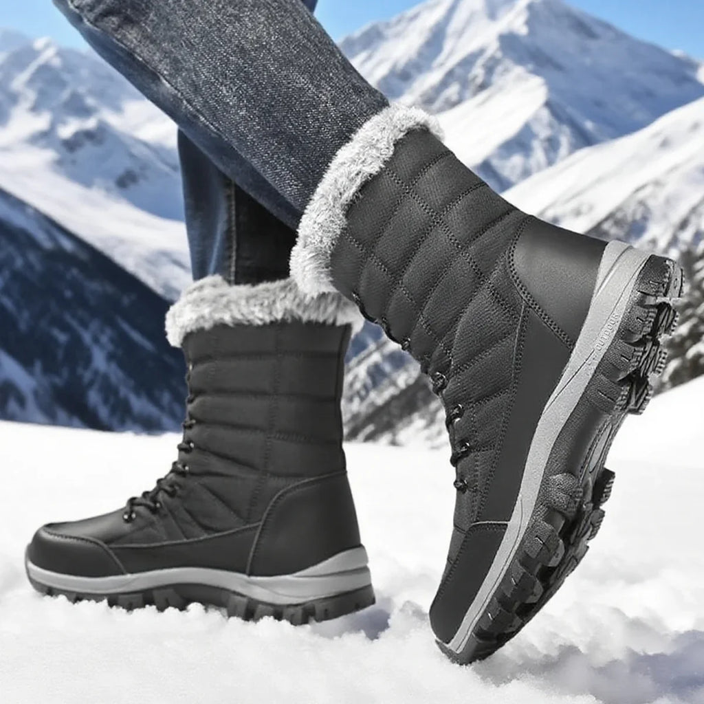 Men's Winter Snow Boots – Waterproof, Warm Outdoor