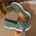 Women's Lightweight Durable Knit Sneakers Microfiber Breathable Spring Summer Outdoor Daily Commute Casual Walking Shoes