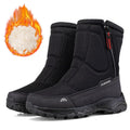 Men's Winter Waterproof Snow Boots, Warm Insulated Outdoor Boots