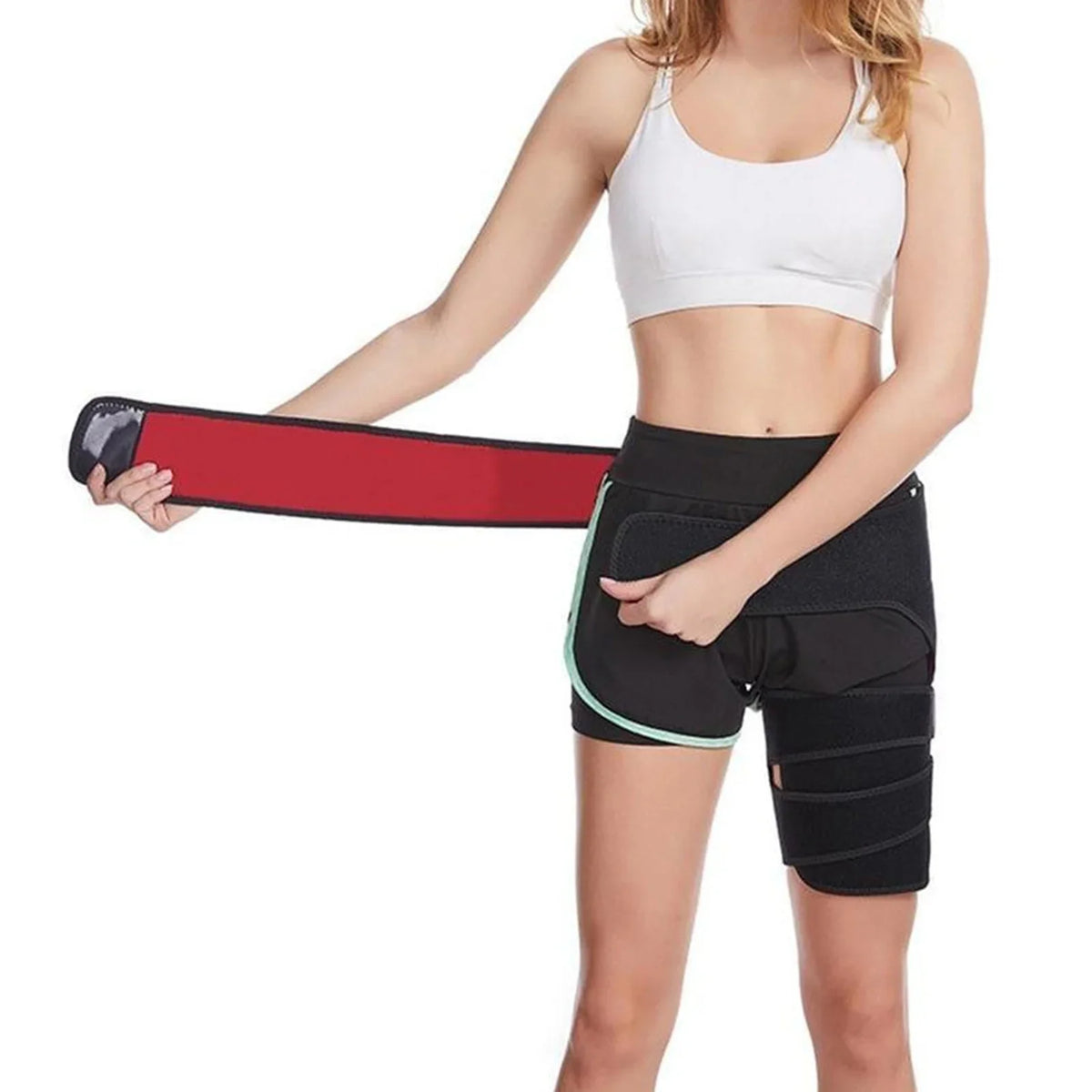 1 PCS Sciatica Nerve Pain Relief Thigh Compression Brace For Hip Joints Arthritis Groin Wrap  Protector Belt Legwarmers New
